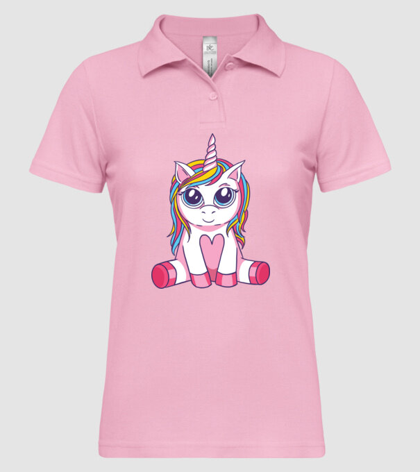 Unicorn drăguț model roz deschis pe tricou