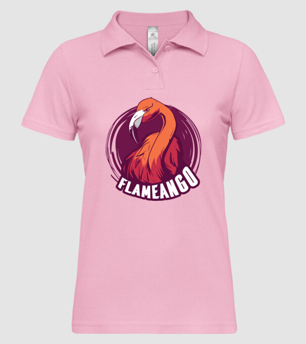 Flamingo model roz deschis pe tricou