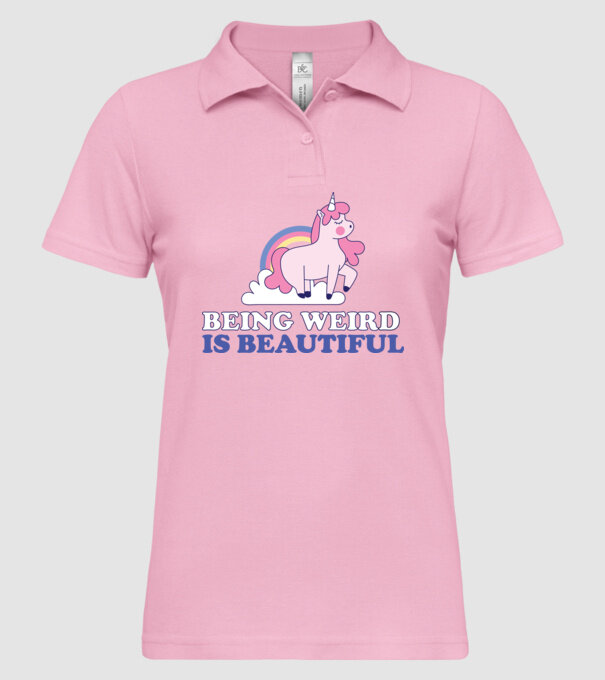 A fi ciudat este minunat Unicorn model roz deschis pe tricou