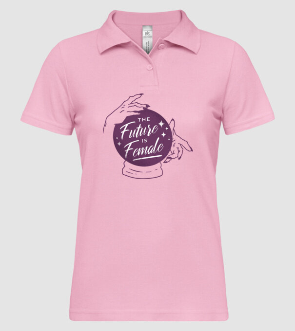Future is Female Ziua Femeii model roz deschis pe tricou
