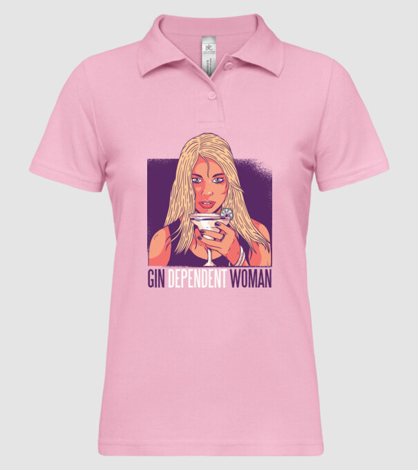 Gindependent Woman model roz deschis pe tricou