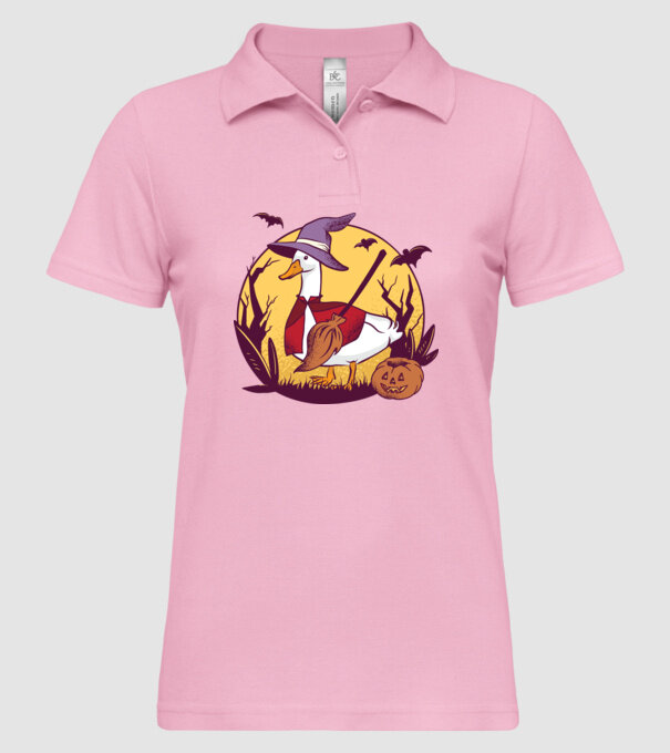 Gâscă Halloween model roz deschis pe tricou