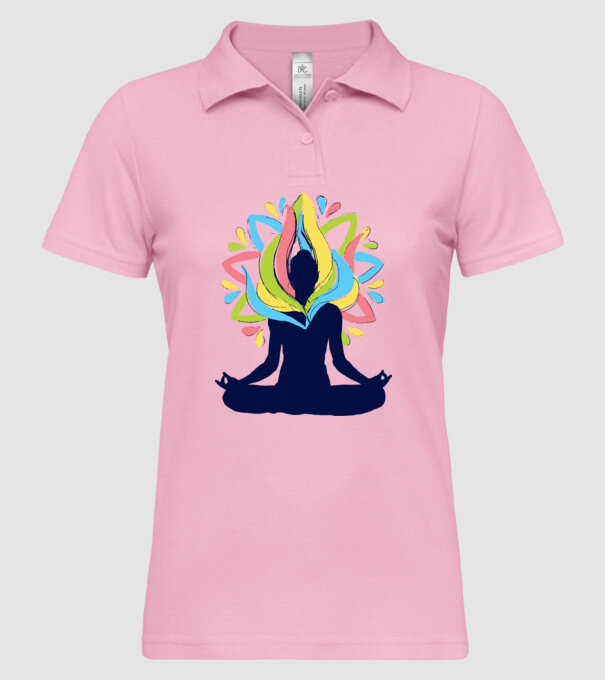 Energii Yoga Meditație model roz deschis pe tricou