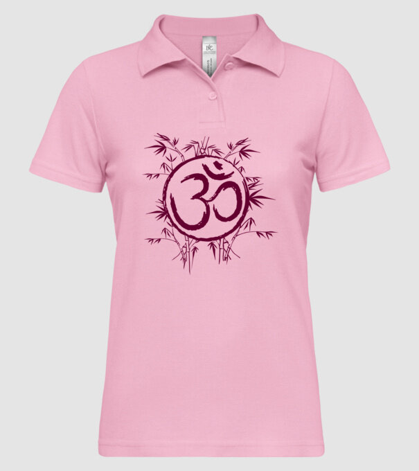 Simbol Yoga model roz deschis pe tricou