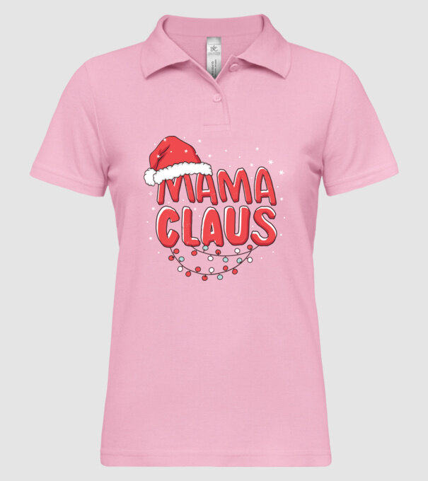 Mama Claus model roz deschis pe tricou
