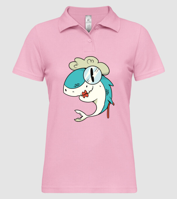 Bunică Rechin model roz deschis pe tricou