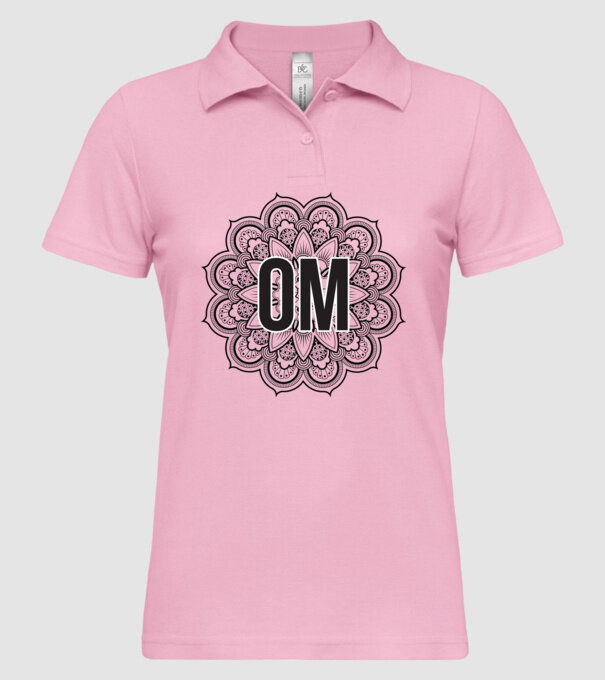 OM Mandala model roz deschis pe tricou