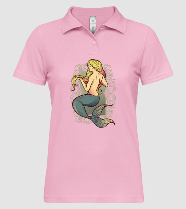 Sirenă model roz deschis pe tricou