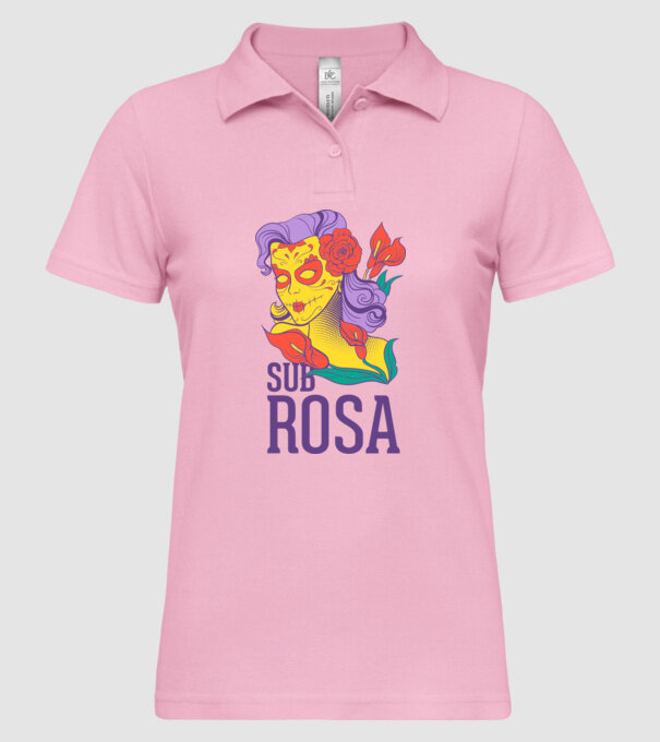 Sub Rosa model roz deschis pe tricou