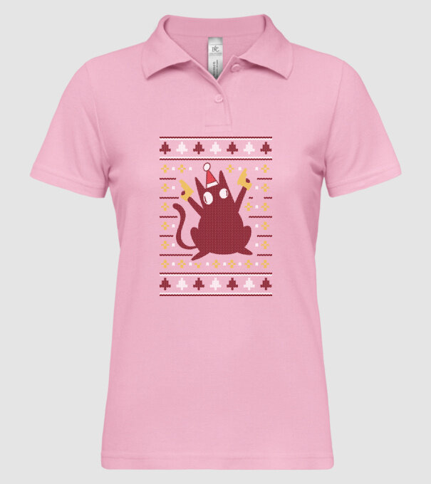 Pulover urât Pew Pew Pew Madafakas model roz deschis pe tricou