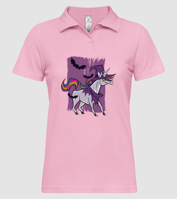 Unicorn vrăjitoare model roz deschis pe tricou