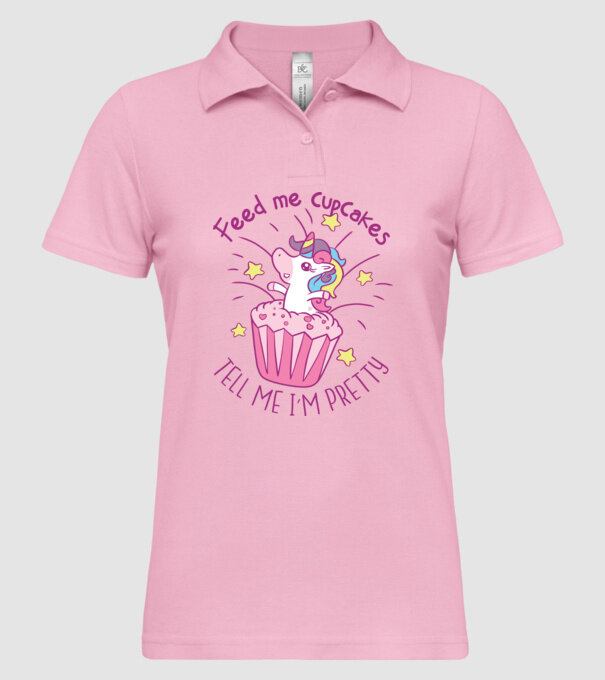 Unicorn Muffin model roz deschis pe tricou