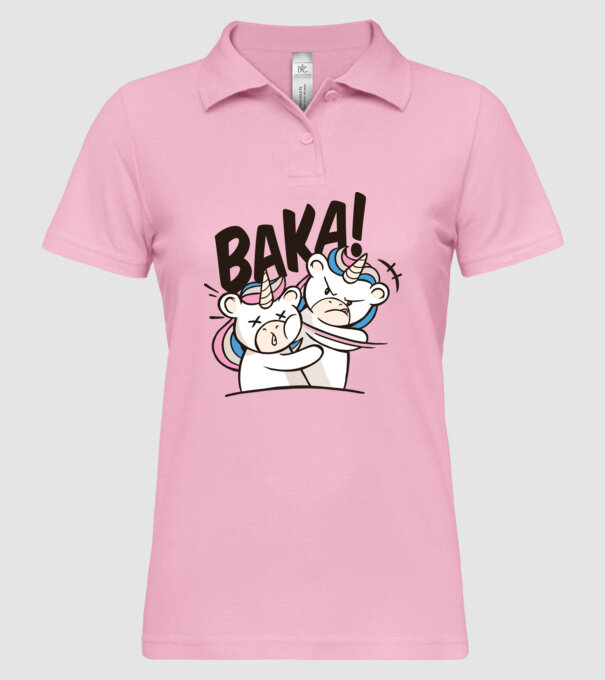 Unicorn palmă model roz deschis pe tricou