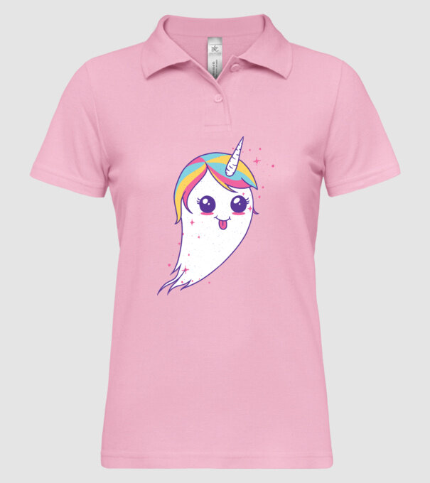 Unicorn Fantoma model roz deschis pe tricou