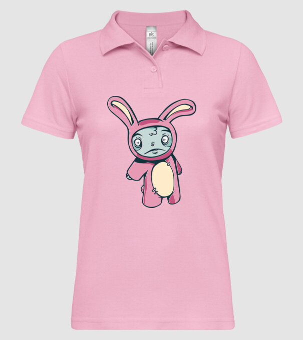 Iepuraș Zombie model roz deschis pe tricou