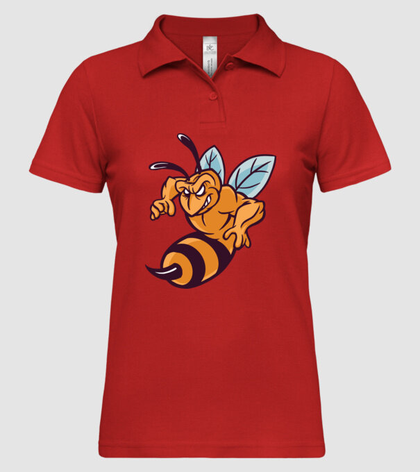 Viespe Supărată model roșu pe tricou