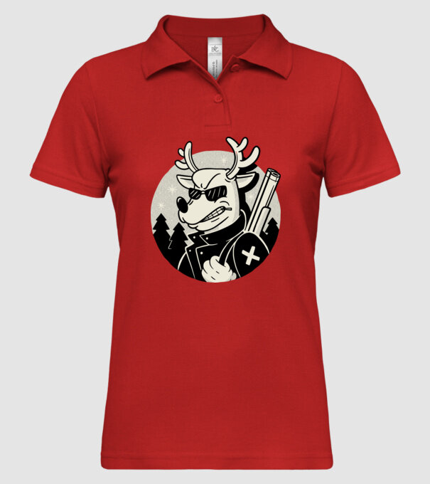 Rudolf Vânătorul model roșu pe tricou