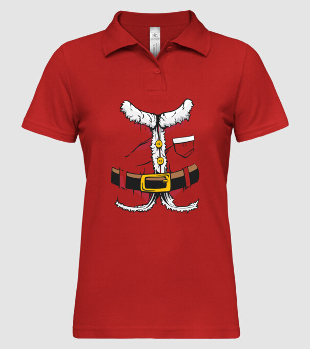 Costum amuzant Moș Crăciun - costum pentru Crăciun model roșu pe tricou