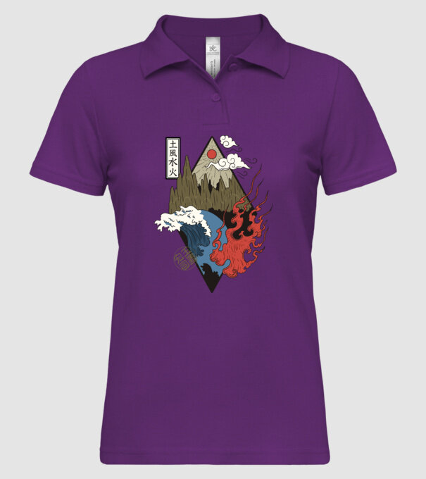 4 Elemente - Foc, Apă, Pământ, Aer model mentă pe tricou