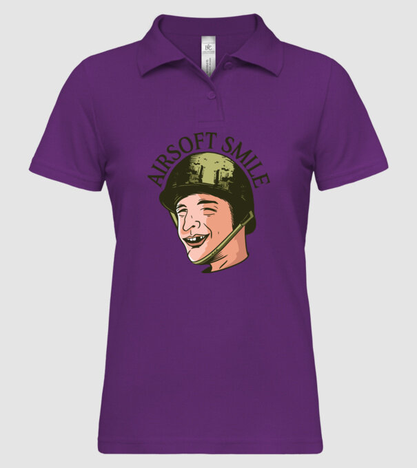 Zâmbet Airsoft model mentă pe tricou