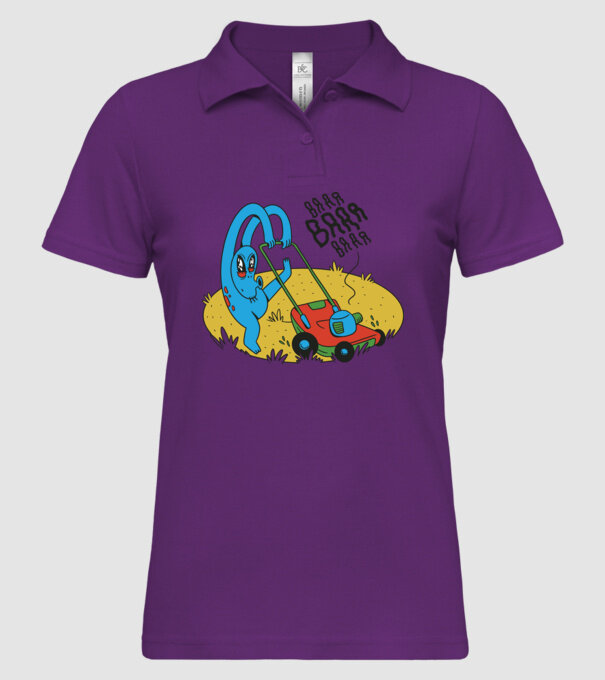 Alien cu Mașină de tuns iarba model mentă pe tricou