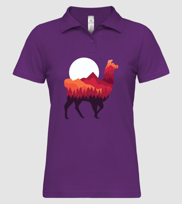 Pădure Alpaca model mentă pe tricou