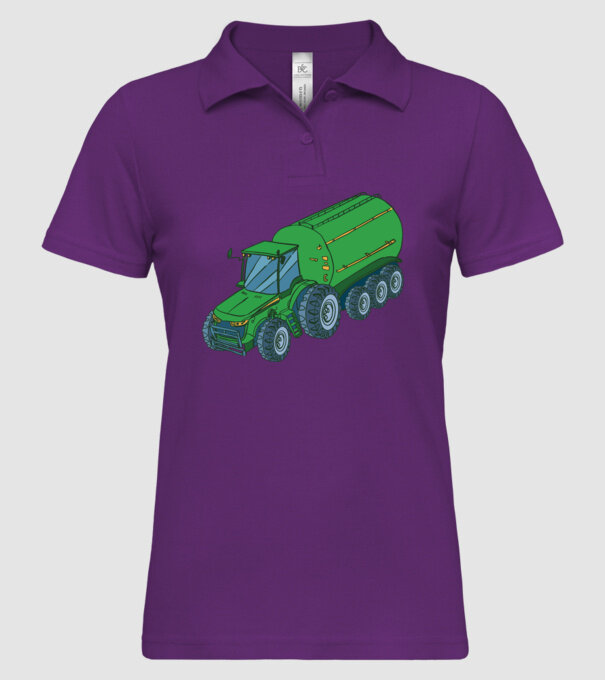 Tractor de recoltare model mentă pe tricou
