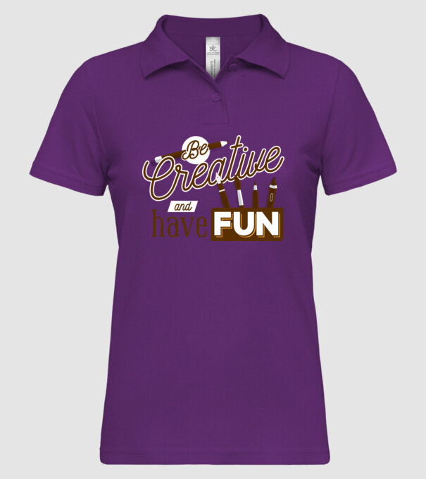 Be creative and have fun model mentă pe tricou