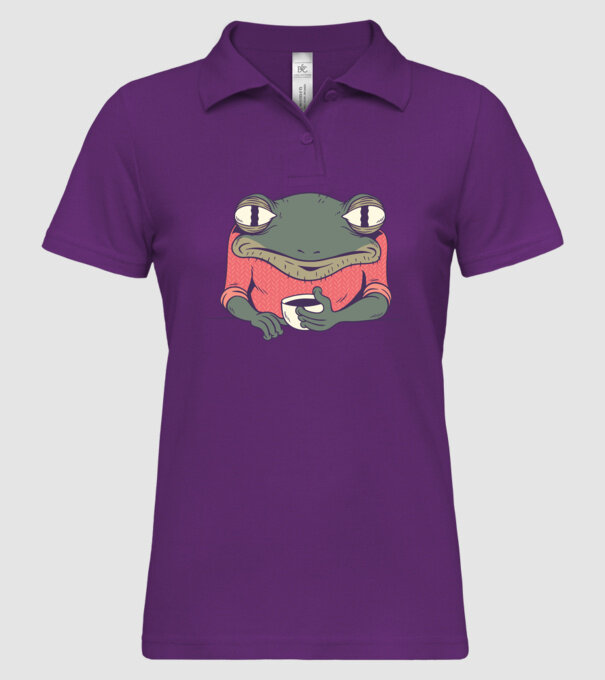 Broască Cafea model mentă pe tricou