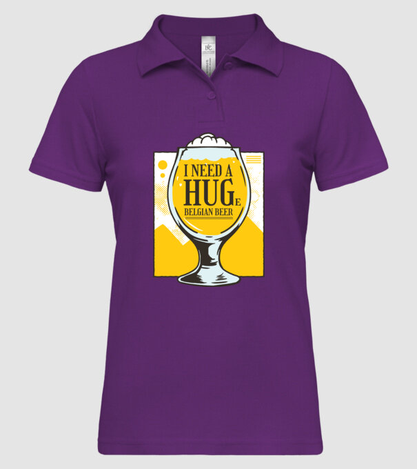 Bere belgiană model mentă pe tricou