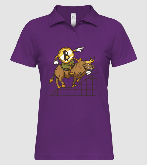 Taur Bitcoin model mentă pe tricou