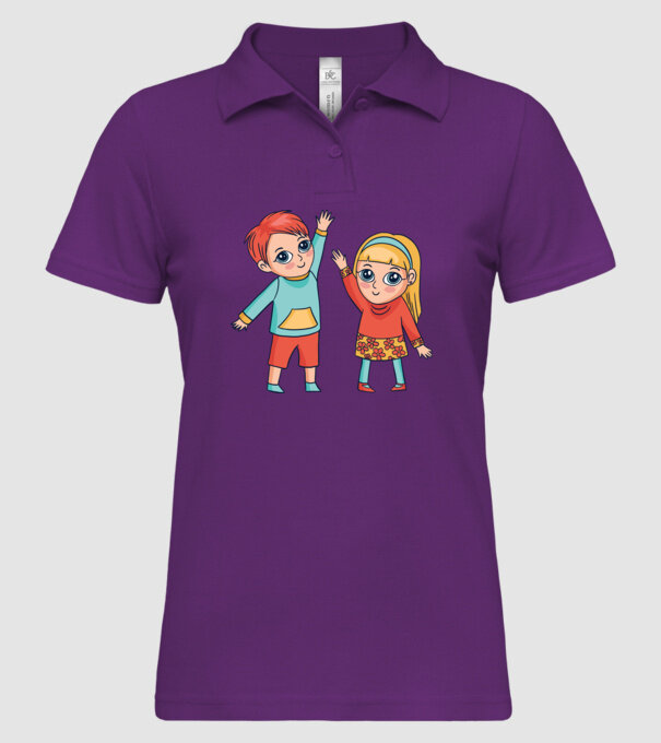 Copii fericiți model mentă pe tricou