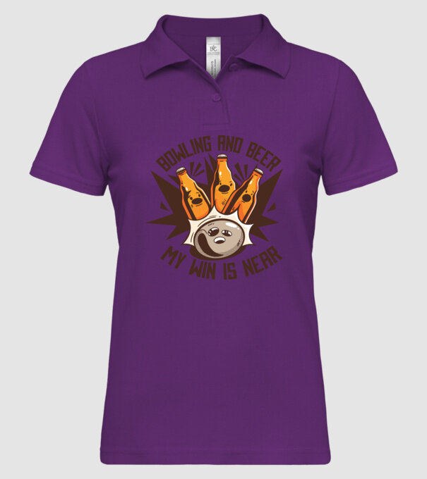 Bowling și bere model mentă pe tricou
