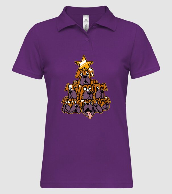 Pom de Crăciun Boxer model mentă pe tricou
