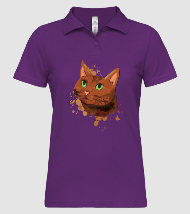 Cap pisică model mentă pe tricou