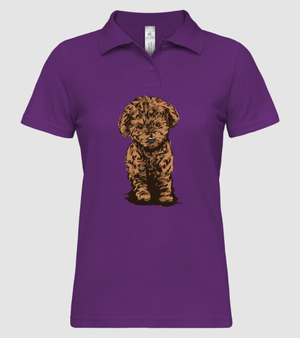 Pudel Drăguț model mentă pe tricou