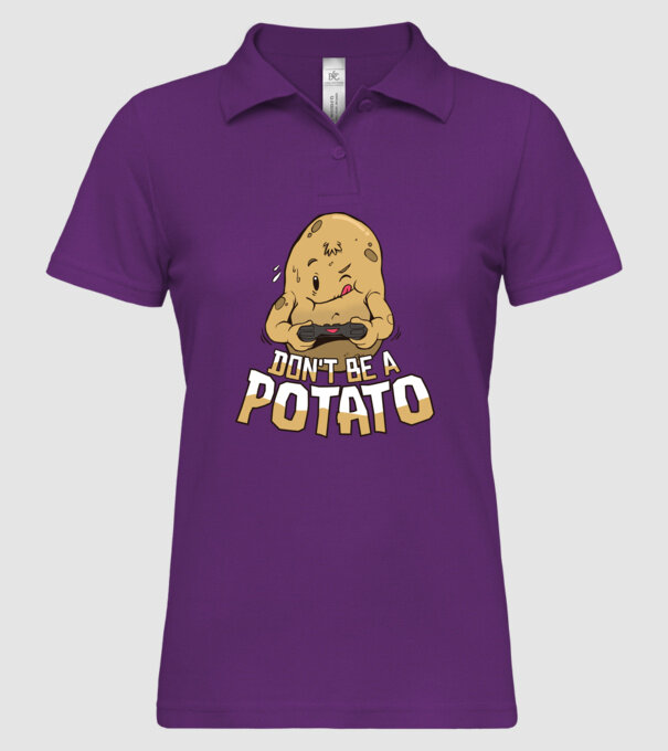 'Don''t be a Potato Gamer' model mentă pe tricou