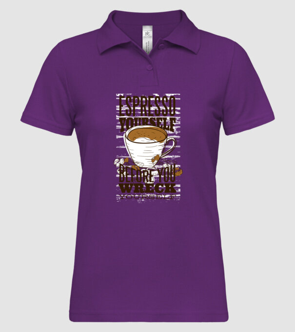 Espresso Yourself cu Cafea model mentă pe tricou