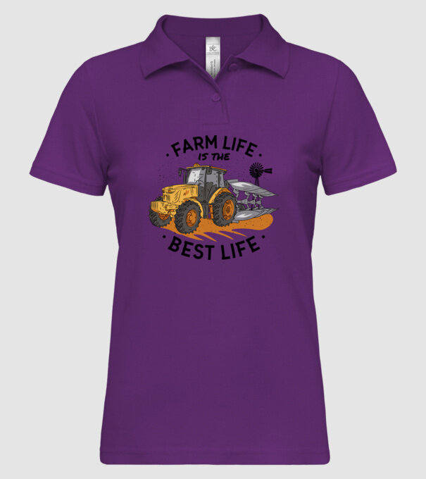 Farm Life is the Best Life Tractor model mentă pe tricou