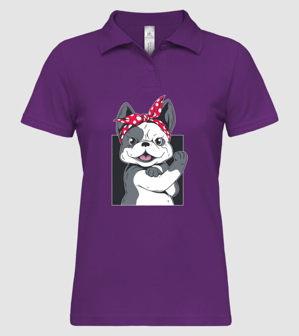 Bulldog Francez model mentă pe tricou