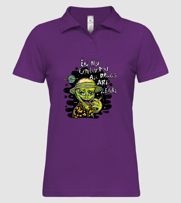 Alien drogat model mentă pe tricou