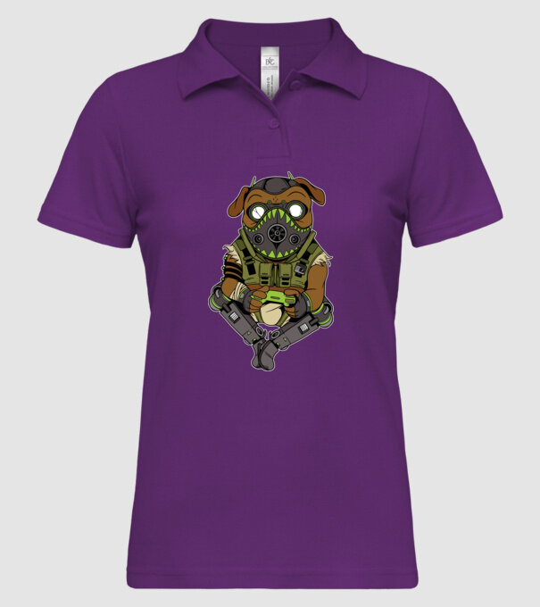 Mops Gamer model mentă pe tricou