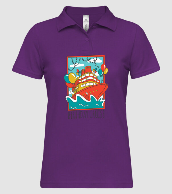 Croazieră model mentă pe tricou