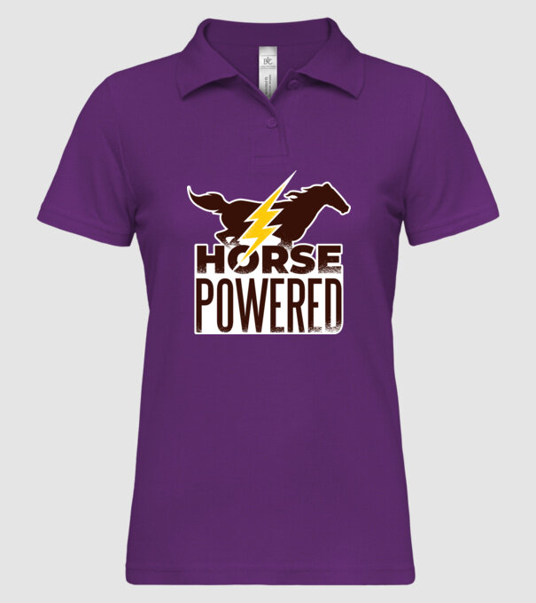 Horse Powered Cal-putere tricou călăreț model mentă pe tricou
