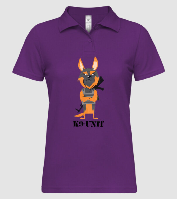 Unitatea K9 - Câine polițist model mentă pe tricou