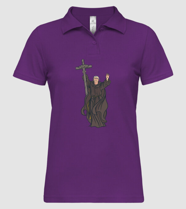 Călugăr creștin model mentă pe tricou