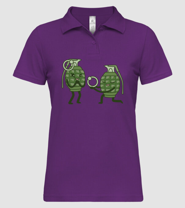 Grenadă de mână Cerere în căsătorie Dragoste model mentă pe tricou