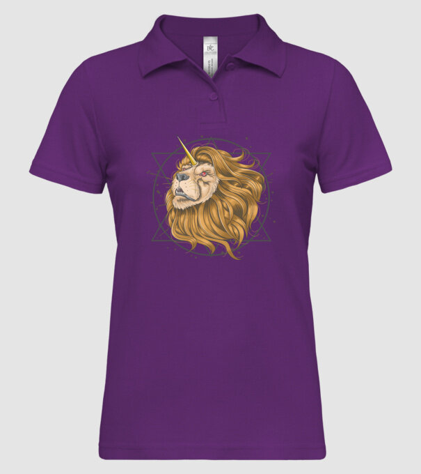 lion unicorn model mentă pe tricou