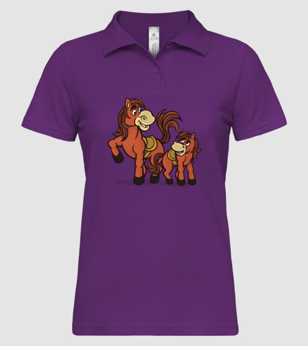Cal cu mânz model mentă pe tricou