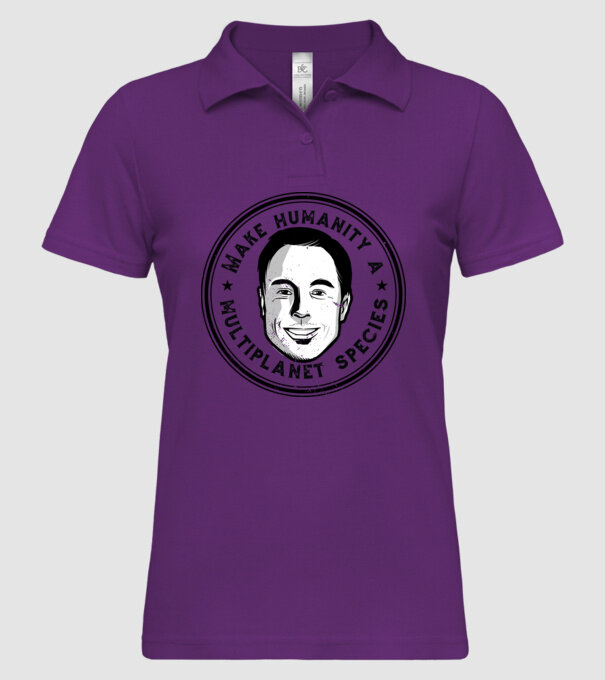 Make humanity a Multiplanet species Elon Musk model mentă pe tricou